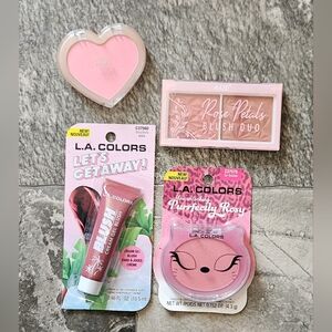 L.A. Colors Purrfectly Rosy & Gel Cream Blush +Amuse Duo & More BNIB